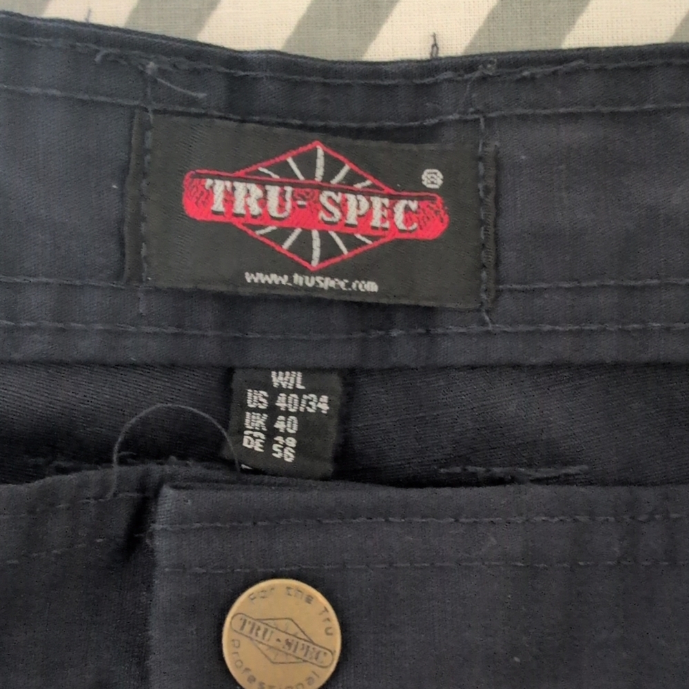 Tru-Spec Men's 24-7 Series Tactical Cargo Pants Dark Navy 40/32 Work Security - Picture 2 of 11